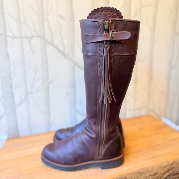 Penelope Chilvers Long Tassel Boots- Conker EU Size 37/ US 6 - Picture 1 of 12